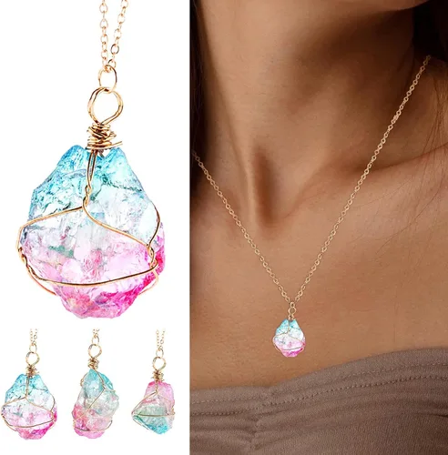 Vista 2 de iLH - Dije de diamantes de imitación para mujer, con letras, de compromiso, joya para regalar de ZYooh, talla única
