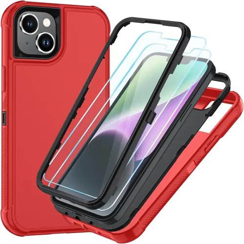Vista 51 de SunStory Funda compatible con iPhone 11 con protector de pantalla HD, 3 capas de alta resistencia de cuerpo completo, funda protectora híbrida 3