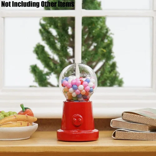Vista 7 de Odoria 1/12 Miniature Gumball Machine Accesorios de decoración de casa de muñecas