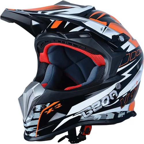 Vista 10 de BEON Adult Dirt Bike Helmets Motocross ATV Dirtbike BMX MX Offroad Full Face Motorcycle Helmet, DOT Certified Model B602