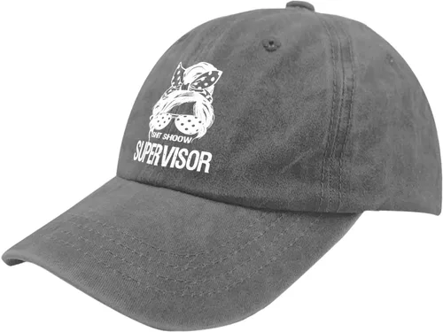 Vista 2 de Caps Shit Shoow Supervisor Dad Hats, Vintage Baseball Cap for Men