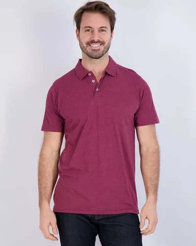 Vista 22 de Real Essentials Paquete de 3: Polo de manga corta de algodón para hombre, de secado rápido, transpirable, (disponible en tallas grandes y altas)