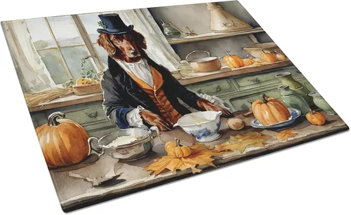 Vista 61 de Caroline's Treasures DAC1720LCB Affenpinscher - Tabla de cortar de vidrio con calabazas para cocina de otoño, grande, decorativa, de vidrio