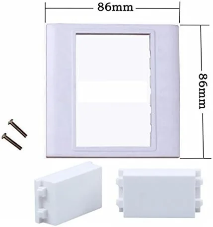 Vista 2 de Placa de pared para enchufe HDMI de montaje en panel