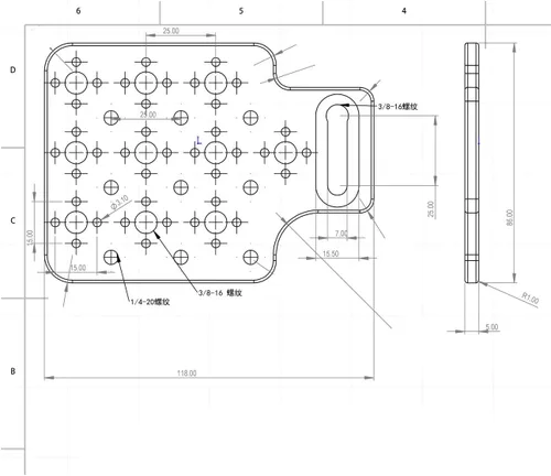 Vista 3 de con tornillos de 3/8 pulgadas, extensión lateral de cámara, placa pequeña universal, compatible con todos los modelos de cámara, panel lateral