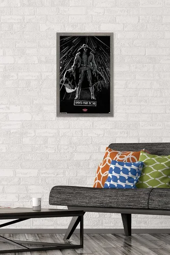 Vista 2 de Trends International Marvel Spider-Man - Póster de pared con texto en inglés "Into The Spider-Verse", de Spider-Man Noir, 14.725 x 22.375 pulgadas