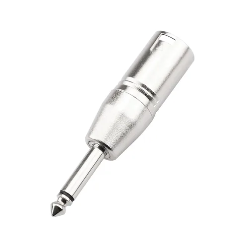 Vista 7 de Adaptador TS mono a XLR de 1/4 de pulgada, conector de audio desequilibrado macho XLR a 0.250 in de cuarto de pulgada compatible con estéreo