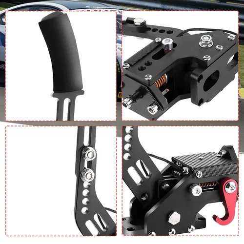 Vista 5 de Endxedo PC Racing Game USB Handbrake 16Bit Simulate Linear Handbrake for Racing Games, Compatible with Logitech G27 G29 G920 G923 T500 T300 with