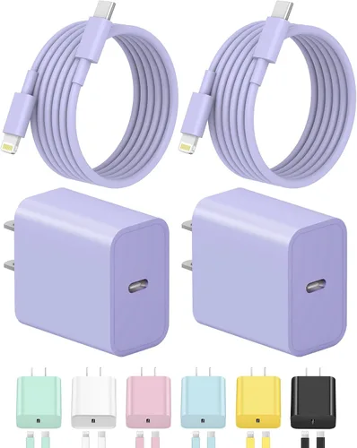 Vista 11 de Cargador para iPhone de carga rápida USB C, cargador tipo C, carga iPad con cable de carga C de 6 pies, compatible con iPhone14/14 Pro Negro