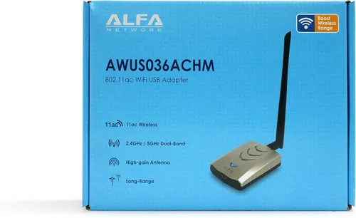 Vista 4 de Alfa AWUS036ACHM 802.11ac WiFi Range Boost Adaptador USB