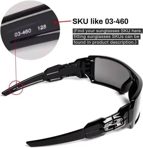 Vista 3 de Walleva lentes de repuesto para gafas de sol Oakley Oil Rig - 19 opciones