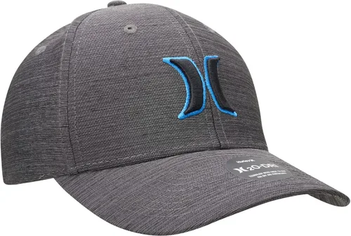 Vista 3 de Hurley Sombrero para hombre - H2O-DRI Max Icon Gorra ajustada elástica de ala curvada