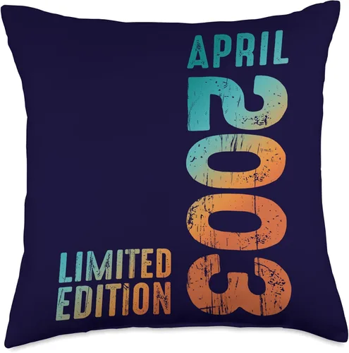 Vista 4 de Awesome Limited Edition April 2003 Retro 2003 Vintage 2003 Throw Pillow