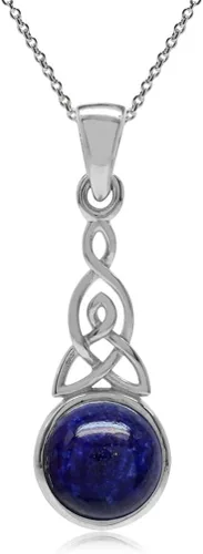 Vista 7 de Silvershake - Colgante de plata fina 925 con nudo celta de triquetra y collar de 18 pulgadas
