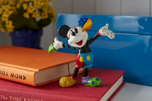Vista 2 de Enesco Disney by Britto - Figura miniatura de Mickey Mouse, 3.25 pulgadas, multicolor