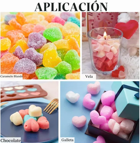 Vista 3 de Paquete de 2 moldes de silicona con forma de corazón, antiadherentes, de grado alimenticio, moldes para hornear, moldes reutilizables para dulces
