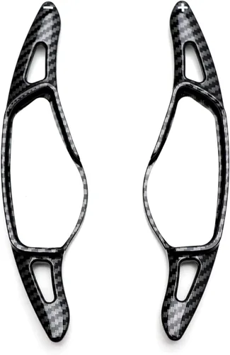 Vista 2 de iJDMTOY Extensiones de paleta grandes de fibra de carbono de tejido de sarga compatibles con BMW 3 4 5 7 Series X3 X4 X5 X6 (Gxx Chassis), Toyota
