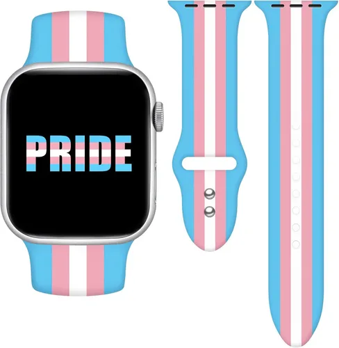 Vista 11 de Pride - Correa de reloj compatible con Apple Watch Series 11, 10, 9, 8, 7, 6, 5, 4, Ultra SE