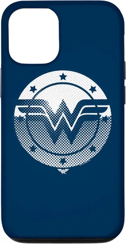 Vista 28 de Wonder Woman Funda con logotipo de escudo de medio tono para iPhone 17