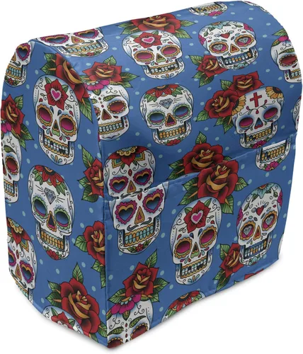 Vista 72 de Ambesonne Funda moderna para batidora, patrón de estrellas pequeñas como diamantes para la oficina en casa, arte contemporáneo, organizador