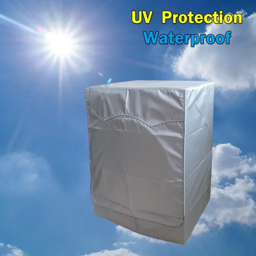 Vista 5 de QLLY Cubierta para lavadora/secadora para máquina de carga frontal - Impermeable, a prueba de polvo, a prueba de sol, A27"P33"Al39" Adecuada