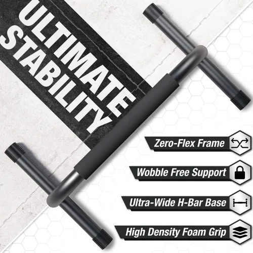 Vista 4 de Lebert Parallette Bars - Equipo de entrenamiento de peso corporal resistente para inmersiones, flexiones, sesiones en L y entrenamientos de núcleo