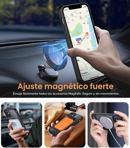 Vista 5 de Funda para iPhone 11 con compatibilidad magnética, [Soporte invisible incorporado][Compatible con MagSafe]