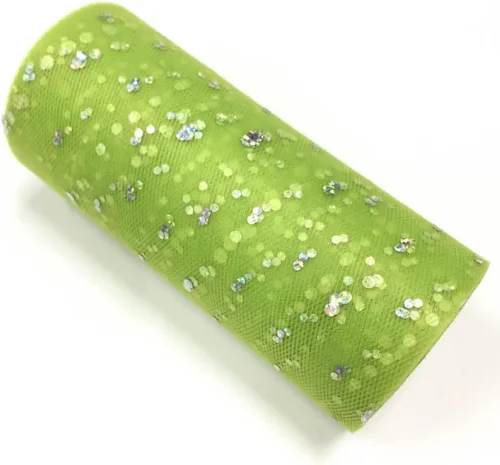 Vista 27 de Rollo de tul con lentejuelas con purpurina, decoración de boda, suministros de organza para fiestas de cumpleaños, carrete de tela, vestido tutú