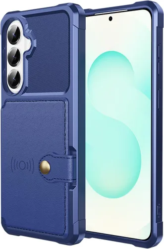 Vista 64 de Funda para Samsung Galaxy S21 Ultra con tarjetero, compatible con soporte magnético para automóvil, resistente a los golpes, resistente, suave, TPU