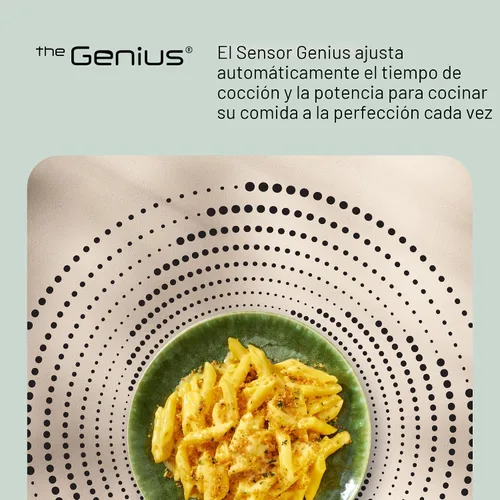Vista 10 de Panasonic Horno microondas para encimera, 1.2 pies cúbicos, 1250W, tecnología inversora con sensor Genius, acero inoxidable - NN-SN67QS