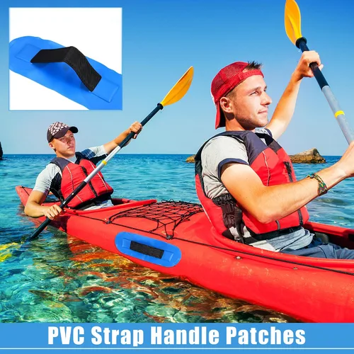 Vista 2 de X AUTOHAUX 2 parches universales de mango de correa de PVC para canoas bote balsa y tabla de surf