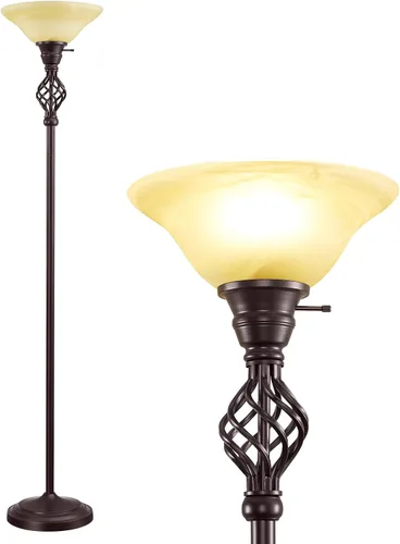 Vista 13 de GyroVu Lámpara de pie Torchiere para sala de estar, luz de lectura LED