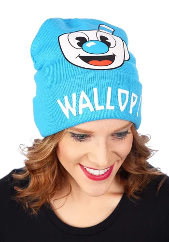 Vista 5 de Cuphead Gorro de Invierno Tejido con Puño Doblado y Estampado de Mugman Multicolor