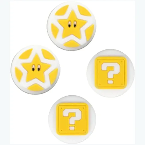 Vista 3 de PERFECTSIGHT 4 tapas de agarre de pulgar compatibles con consola Nintendo Switch/OLED/Lite, funda de botón analógica 3D de silicona suave Kawaii