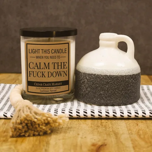 Vista 2 de Regalos para mujeres Enciende esto cuando necesites calmar la F Down Divertidas velas perfumadas para mejores amigas, mejores amigas, mejores