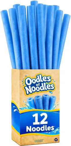 Vista 19 de Oodles of Noodles Fideos de espuma de arcoíris de lujo para piscina - Paquete de 12 - Aproximadamente 122 cm x 6.4 cm Tubos de espuma multiusos