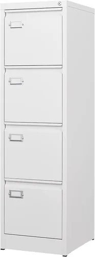 Vista 11 de BYNSOE - Archivador de 2 cajones con cerradura, archivador vertical de metal con ruedas, archivador móvil para oficina, hogar