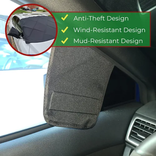 Vista 5 de Autotech Park Cubierta de parabrisas de nieve compatible con Jeep Grand Cherokee 2011-2022, cubierta de parabrisas de ajuste personalizado