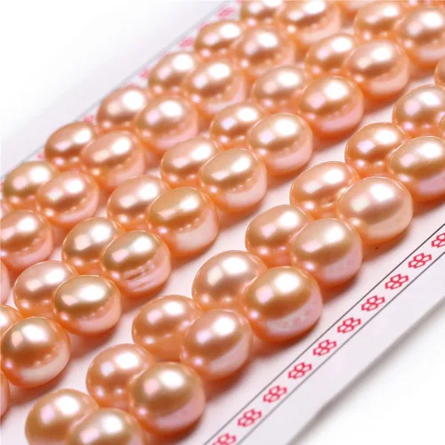 Vista 11 de 16 pares de perlas cultivadas de agua dulce de grado AAA para hacer aretes de joyería (negro)