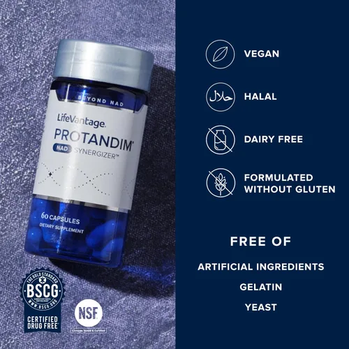 Vista 5 de LifeVantage Protandim - Sinergizador NAD, suplemento NAD para energía, estado de ánimo, apoyo saludable al envejecimiento, activación de sirtuina