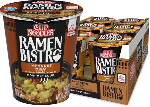 Vista 16 de Nissin Taza de fideos ramen con proteína, sabor a pollo picante con caldo de huesos, 16g de proteína, taza de 2.54 onzas (paquete de 6)