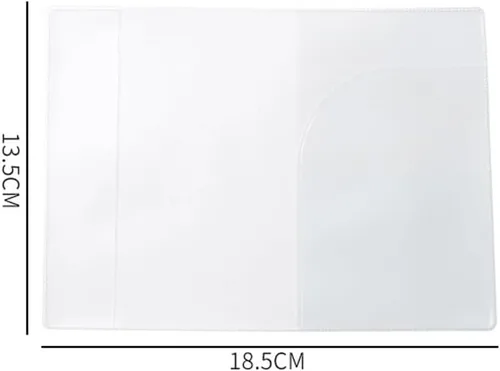 Vista 6 de 16 fundas de plástico transparente esmerilado para pasaporte, funda protectora de pasaporte impermeable de PVC, funda para pasaporte, soporte