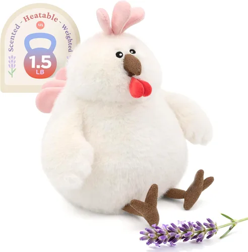 Vista 33 de IKASA Animal de peluche de pingüino para microondas, almohadilla térmica para mayor comodidad y calidez, calentable y refrigerable de 1.5 libras