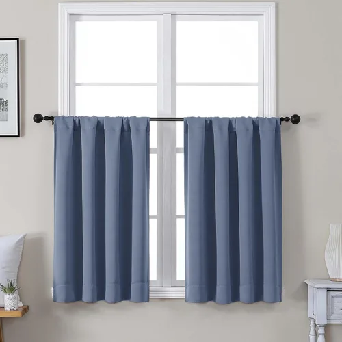 Vista 62 de Gwine Cortinas opacas para dormitorio, 54 pulgadas de largo, paneles de cortina de ventana con aislamiento térmico y reducción de ruido, cortinas
