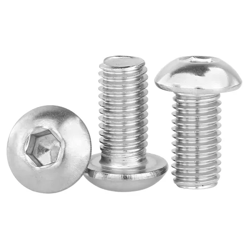 Vista 27 de Tornillo de Cabeza de Botón M3-0.5x12mm con Enchufe de Casquillo, Tornillos M3 de 12mm Métricas, Tornillos Allen Hexagonales, Acero Inoxidable