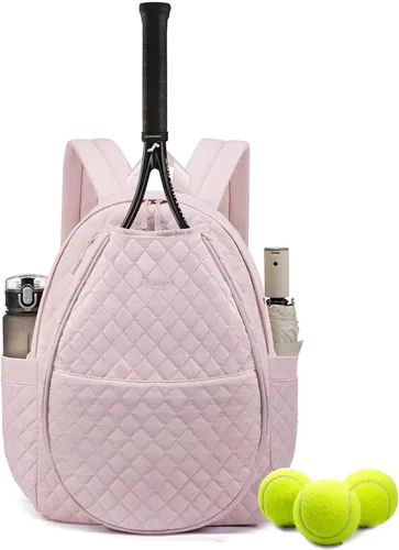 Vista 26 de Sucipi Bolsas de tenis para mujeres, Mochila bolsa acolchada para raqueta de tenis para raqueta de tenis, palas de pickleball, bádminton