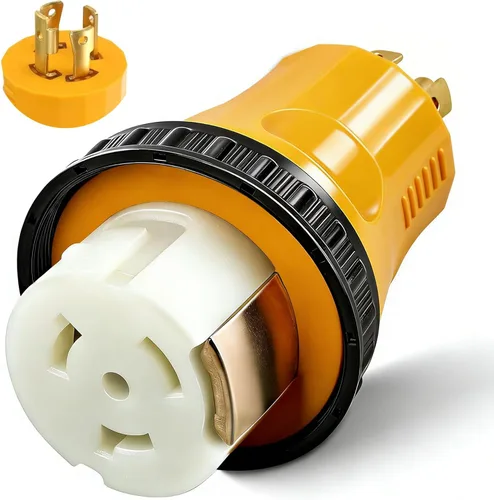 Vista 10 de Adaptador RV de 30 amperios a 110, enchufe de alimentación NEMA 5-15P NEMA 5-15P a L5-30R