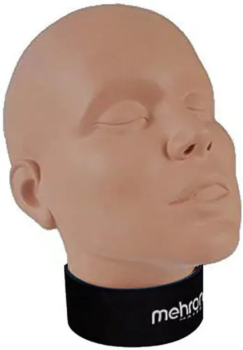 Vista 2 de Mehron Professional cara para práctica de maquillaje y pintura facial para estudiantes.