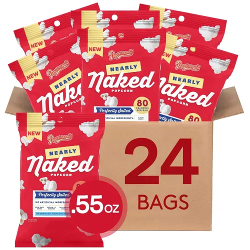 Vista 4 de Palomitas de maíz con mantequilla de miel dorada Nearly Naked, bolsa de 4.5