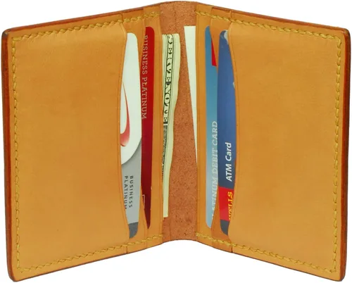 Vista 3 de Cartera pequeña de piel de vaca de cocodrilo hecha a mano